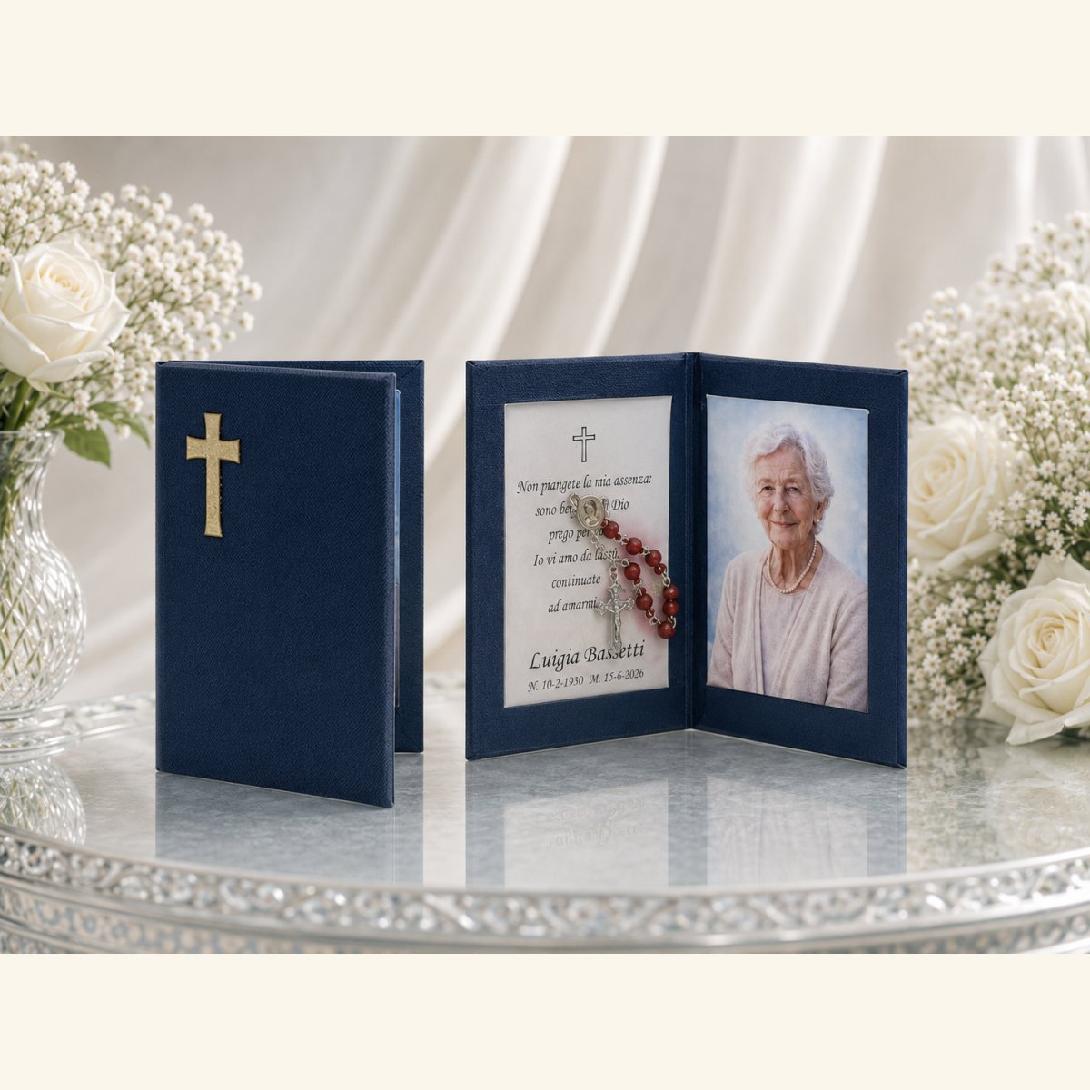Portacoroncina con ritratto